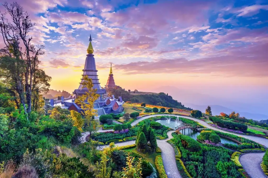 A detailed checklist for a trip to Thailand, organized by categories such as documents, clothing, electronics, toiletries, and medical essentials to ensure a well-prepared travel experience.